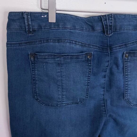 Wit & Wisdom Distressed Raw Hem Ankle Jeans Womens 16 Blue - Picture 6 of 7